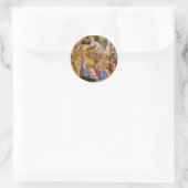 Nativiteit in Bethlehem Ronde Sticker (Tas)