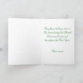 Nativiteit in de kerk feestdagen kaart (Binnen)