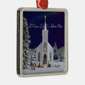 Nativiteit in de kerk metalen ornament (Rechts)