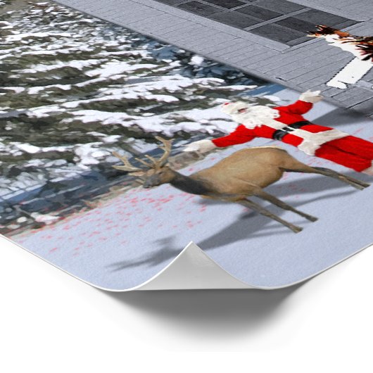 Nativiteit in de kerk poster (Hoek)