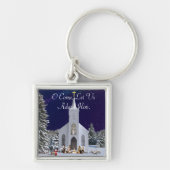 Nativiteit in de kerk sleutelhanger (Voorkant)