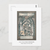 Nativiteit Jesus Birth Angel Vintage Kerstmis Briefkaart (Voorkant / Achterkant)