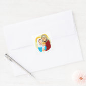 Nativiteit Jesus Birth Vierkante Sticker (Envelop)