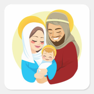 Nativiteit Jesus Birth Vierkante Sticker