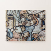 Nativiteit Jesus Birth Vintage Kerstmis Legpuzzel (Horizontaal)