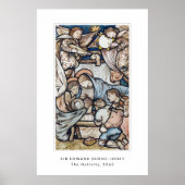 Nativiteit Jesus Birth Vintage Kerstmis Poster (Voorkant)