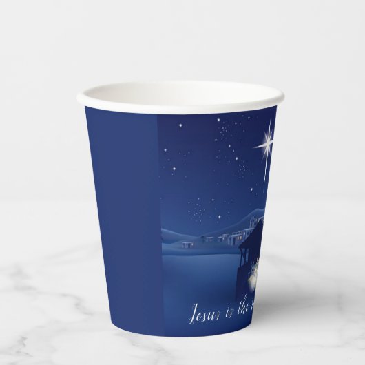 Nativiteit Jezus is de reden Papieren Bekers (Voorkant)