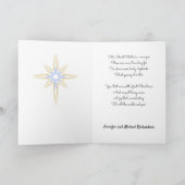 Nativiteit Jezus is geboren personaliseer handteke Kaart (Binnen)