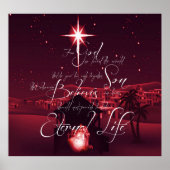 Nativiteit John 3:16 Poster (Voorkant)