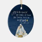 Nativiteit Joy Waterverf Religieuze Kerstmis Keramisch Ornament (Rechts)