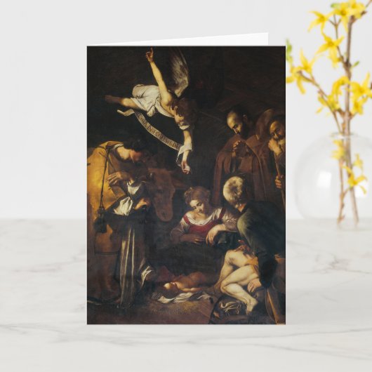 Nativiteit Kaart (Gele Bloem)