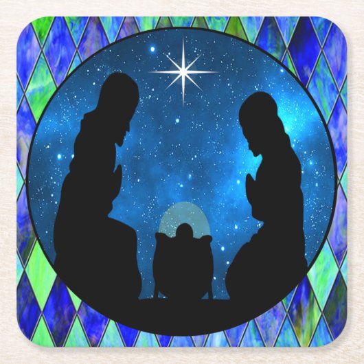 Nativiteit Kartonnen Onderzetters (Voorkant)