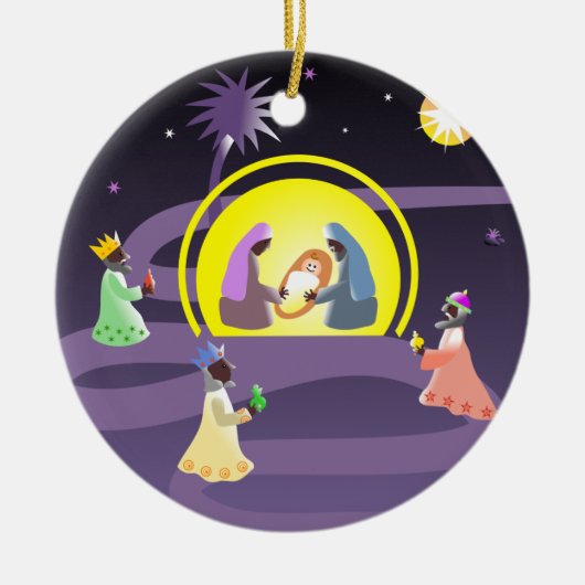 Nativiteit Keramisch Ornament (Voorkant)