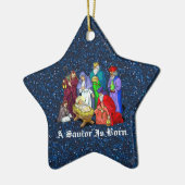 nativiteit keramisch ornament (Links)