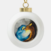 Nativiteit Keramische Bal Ornament (Voorkant)