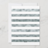 Nativiteit kerstkaart JOY Faux Silver Foil (Achterkant)