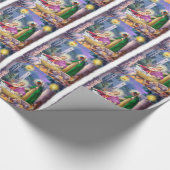 Nativiteit kerstmis cadeaupapier (Hoek)