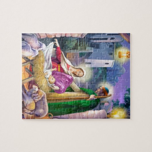 Nativiteit kerstmis legpuzzel (Horizontaal)