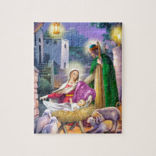 Nativiteit kerstmis legpuzzel