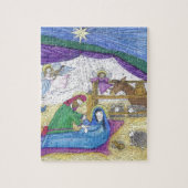 Nativiteit kerstmis legpuzzel (Verticaal)