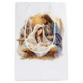 Nativiteit kerstmis medium cadeauzakje (Voorkant)