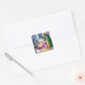 Nativiteit kerstmis vierkante sticker (Envelop)