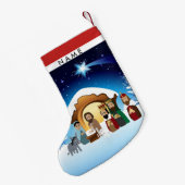 Nativiteit kerststooking kleine kerstsok (Achterkant (Hangend))