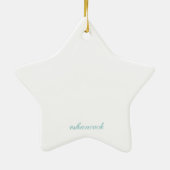 Nativiteit kerstversiering keramisch ornament (Achterkant)