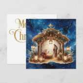 Nativiteit kerstWenskaart (Voorkant / Achterkant)