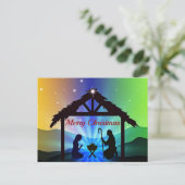 Nativiteit Manger-kerstgrafisch Briefkaart (Staand voorkant)