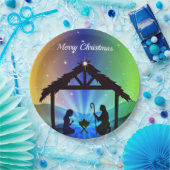 Nativiteit Manger-kerstgrafisch Papieren Bordje (Feest)