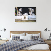 Nativiteit (marmer) canvas afdruk (Insitu (Slaapkamer))