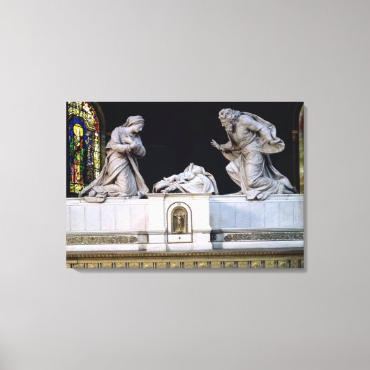 Nativiteit (marmer) canvas afdruk (Voorkant)