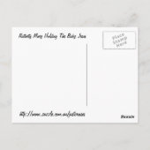 Nativiteit Mary die de Baby Jezus vasthoudt Briefkaart (Achterkant)