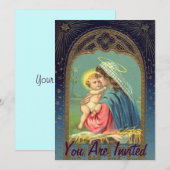 Nativiteit Mary die de Baby Jezus vasthoudt Kaart (Voorkant / Achterkant)