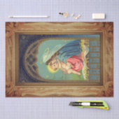 Nativiteit Mary die de Baby Jezus vasthoudt Tissuepapier (Craft)