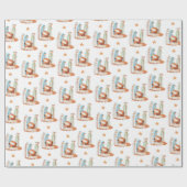 Nativiteit Mary Joseph Jesus Shepherd Kerstmis Cadeaupapier (Vlak)