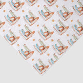 Nativiteit Mary Joseph Jesus Shepherd Kerstmis Tissuepapier (Detail)