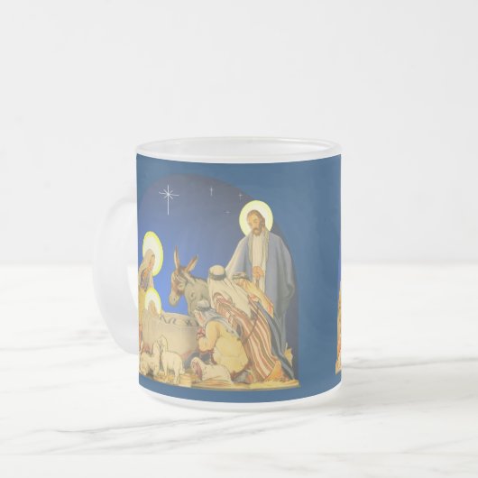 Nativiteit Matglas Koffiemok (Voorkant links)