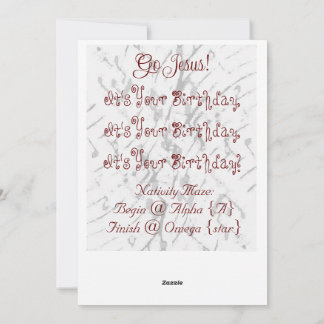 Nativiteit Maze Art-kerstkaart Feestdagenkaart