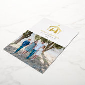 Nativiteit Merry KerstWhite Folie Feestdagenkaart (Gedraaid)