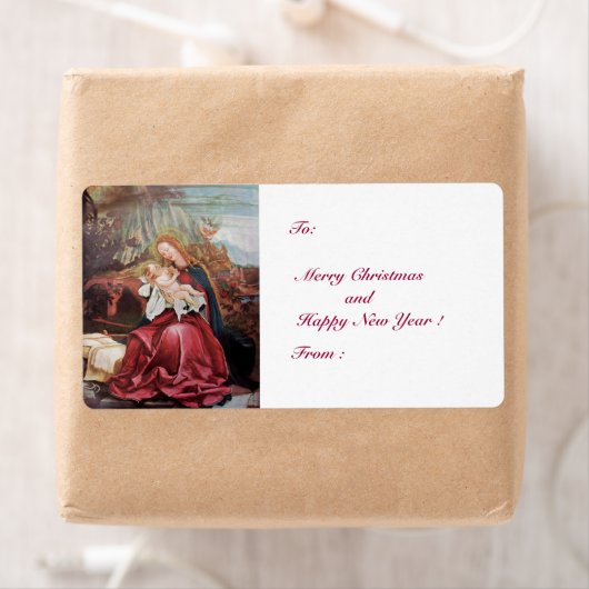 NATIVITEIT MET ANGELS - MAGISCH VAN CHRISTMAS ETIKET (Insitu)