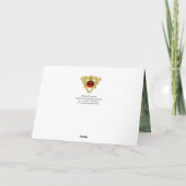 NATIVITEIT MET ANGELS - MAGISCH VAN CHRISTMAS FEESTDAGEN KAART (Achterkant)