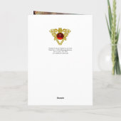 NATIVITEIT MET ANGELS - MAGISCH VAN CHRISTMAS FEESTDAGEN KAART (Achterkant)