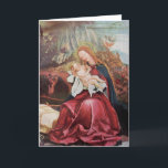 NATIVITEIT MET ANGELS - MAGISCH VAN CHRISTMAS FEESTDAGEN KAART<br><div class="desc">De kleurrijke en magische sfeer van de kerst van de Duitse schilder Matthias Grunewald ,  Details from Second state of the Isenheim Altarpart , expressive and intense style of late medieval Central European art into the 16th eeuw.Oil on wood.</div>