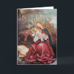 NATIVITEIT MET ANGELS - MAGISCH VAN CHRISTMAS FEESTDAGEN KAART<br><div class="desc">De kleurrijke en magische sfeer van de kerst van de Duitse schilder Matthias Grunewald ,  Details from Second state of the Isenheim Altarpart , expressive and intense style of late medieval Central European art into the 16th eeuw.Oil on wood.</div>
