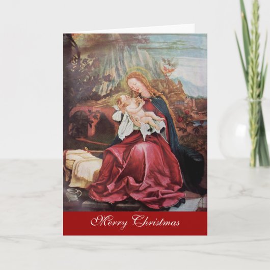 NATIVITEIT MET ANGELS - MAGISCH VAN CHRISTMAS FEESTDAGEN KAART (Voorkant)