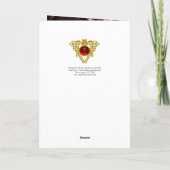 NATIVITEIT MET ANGELS - MAGISCH VAN CHRISTMAS FEESTDAGEN KAART (Achterkant)