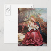 NATIVITEIT MET ANGELS - MAGISCH VAN CHRISTMAS FEESTDAGENKAART (Voorkant / Achterkant)