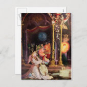 NATIVITEIT MET ANGELS - MAGISCH VAN CHRISTMAS FEESTDAGENKAART (Voorkant / Achterkant)